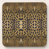 Luipaardprintpatroon Bier Onderzetter (Voorkant)