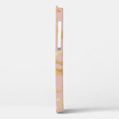 Luipaardschil, roos gouden textuur Case-Mate iPhone case (Achterkant / Links)