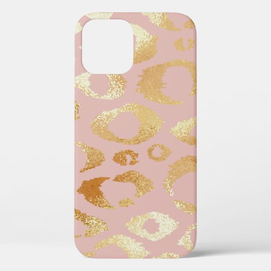 Luipaardschil, roos gouden textuur Case-Mate iPhone case (Achterkant)
