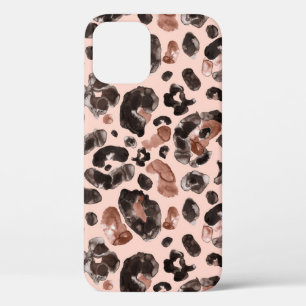 Luipaardvacht, dierlijke huid naadloos patroon. iPhone 12 hoesje
