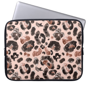 Luipaardvacht, dierlijke huid naadloos patroon. laptop sleeve