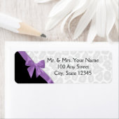 Luipaardvlekken en Paarse lint Etiket (Insitu)