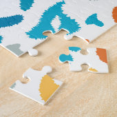 Luipaardvlekken: kleurrijke textuur. legpuzzel (Zijkant)