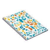 Luipaardvlekken: kleurrijke  textuur. notitieboek (Rechterzijde)