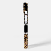 Luipaardvlekpootafdrukken Rhinestone Case-Mate iPhone Case (Achterkant / Links)