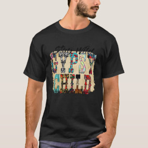 Luiperd Koehuid Blijf Wild Zigeuner Kind Westers L T-shirt