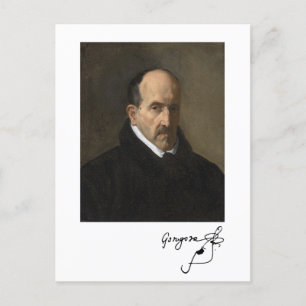 Luis de Góngora (portret/handtekening) Briefkaart