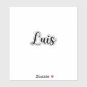 Luis Name - handgeschreven kalligrafie Sticker (Vel)