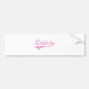 Luisa Classic Style Name Bumpersticker