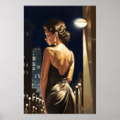 Luisa door straatlicht poster (Voorkant)