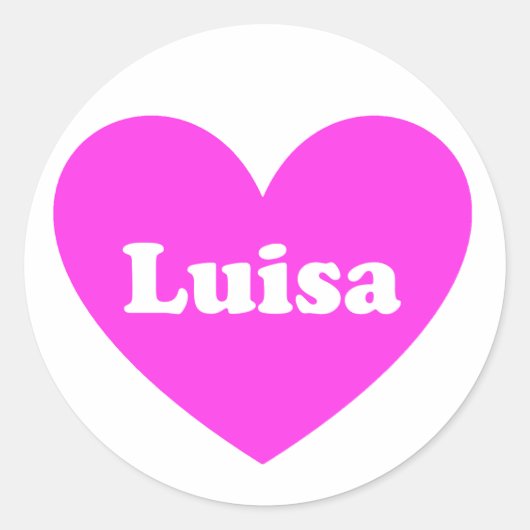 Luisa Ronde Sticker (Voorkant)