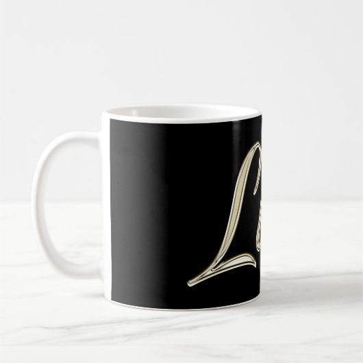 Luisa white gold Handwriting Tasse Café (Gauche)