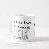 Luise tasse de nom de table périodique (Devant gauche)