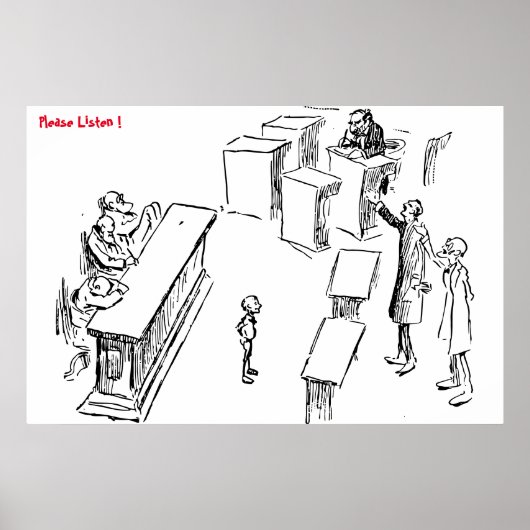 Luister alsjeblieft naar Poster (Voorkant)