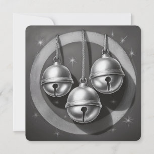 Luister, Hoe de Bellen: Een Minimalistische Kerstk Feestdagenkaart