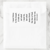 Luister naar de Gospel Rectangle Sticker (Tas)