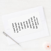 Luister naar de Gospel Rectangle Sticker (Envelop)