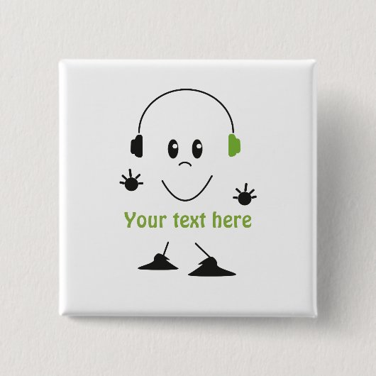 Luister naar de muziek Button (Voorkant)