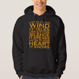 Luister naar de wind Native American Day ondersteu Hoodie