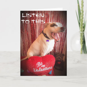 **LUISTER NAAR DIT** Laten we VALENTIJN DAG vieren Kaart