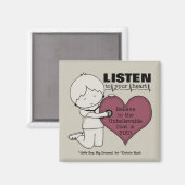 Luister naar je hart magneet (Voorkant / Achterkant)