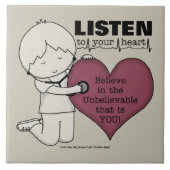 Luister naar je hart tegeltje (Voorkant)