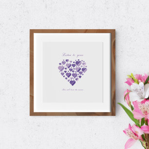 Luister naar je hart. U zult het antwoord weten. Perfect Poster