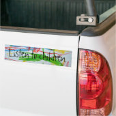Luister naar kinderen. - Gepersonaliseerd Bumpersticker (Op Truck)