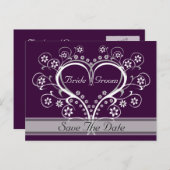 Luister naar Mijn Hart Save The Date Briefkaarten (Voorkant / Achterkant)