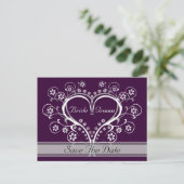 Luister naar Mijn Hart Save The Date Briefkaarten (Staand voorkant)