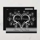 Luister naar Mijn Hart Save The Date Briefkaarten (Voorkant / Achterkant)