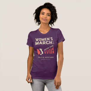 Luister naar onze stem - vrouwenmars SLO-evenement T-shirt