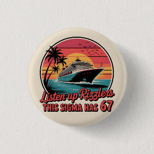 Luister naar Rizzlers Deze Sigma heeft 67 aura Ronde Button 3,2 Cm