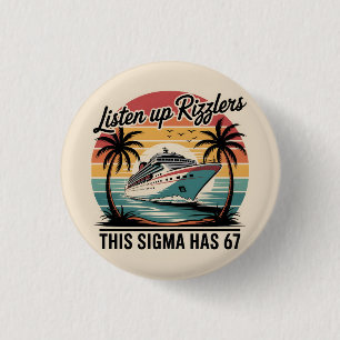 Luister naar Rizzlers Deze Sigma heeft 67 aura Ronde Button 3,2 Cm