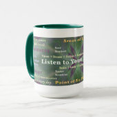 Luister naar uw intuïtiebeker mok (Voorkant links)