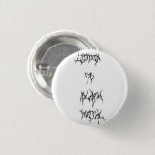 Luister naar ZWARTE METAAL! Ronde Button 3,2 Cm (Voorkant /achterkant)