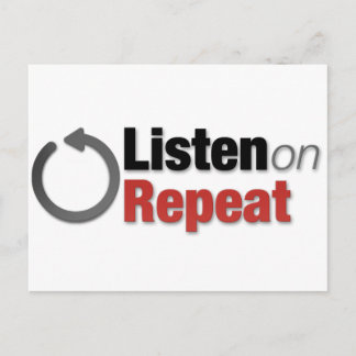 Luister op Herhalen Briefkaart