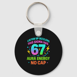 Luister Op Rizzlers Deze Sigma Heeft 67 Aura Energ Sleutelhanger