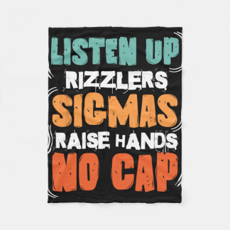 Luister Op Rizzlers Sigmas Steek Handen Op Grappig Fleece Deken