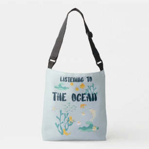Luisteren naar de oceaan, Dag van de Aarde, Zeeen Crossbody Tas
