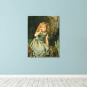 Luisteren naar de Zee Canvas Afdruk (Insitu (Houten vloer))