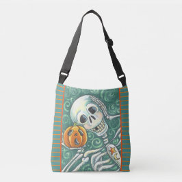 LUISTEREN NAAR UW PUMPKIN, SELETON CROSS BODY BAG CROSSBODY TAS