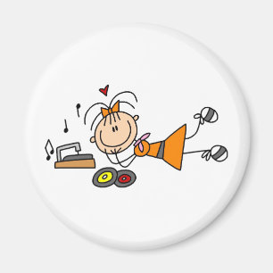 Luisterend aan de Magnet van de Speler van het Ver Magneet