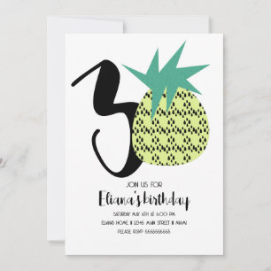 Luisterrijke Aloha Hawaï Luau 30e verjaardagsfeest Kaart