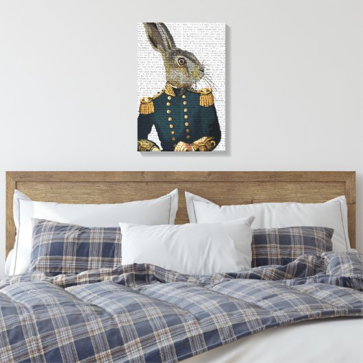 Luitenant Hare Canvas Afdruk (Insitu (Slaapkamer))