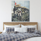 Luitenant Mizon op zijn missie van 1892 Canvas Afdruk (Insitu (Slaapkamer))