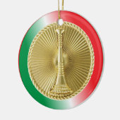 Luitenant van de brandweer keramisch ornament (Links)