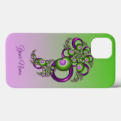 Luitroze groen hart Abstracte fractaalnaam Case-Mate iPhone Case (Achterkant (horizontaal))