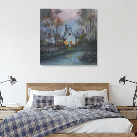 "Luiwige Dagen" Canvas Afdruk (Insitu (Slaapkamer))