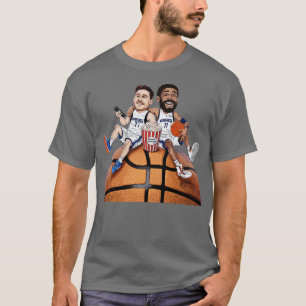 Luka Doncic Kyrie Irving ONGEËVENAARD DUO T-shirt